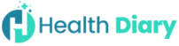 Health diary colour logo